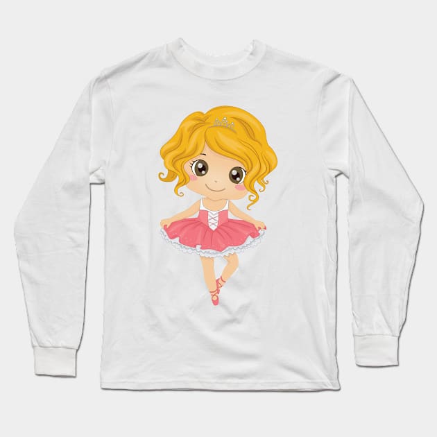 ballerina Long Sleeve T-Shirt by Mdath